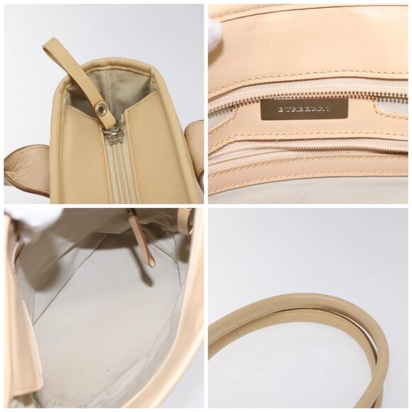 BURBERRY Nova Check Tote Bag Canvas Beige Auth - Picture 15 of 16